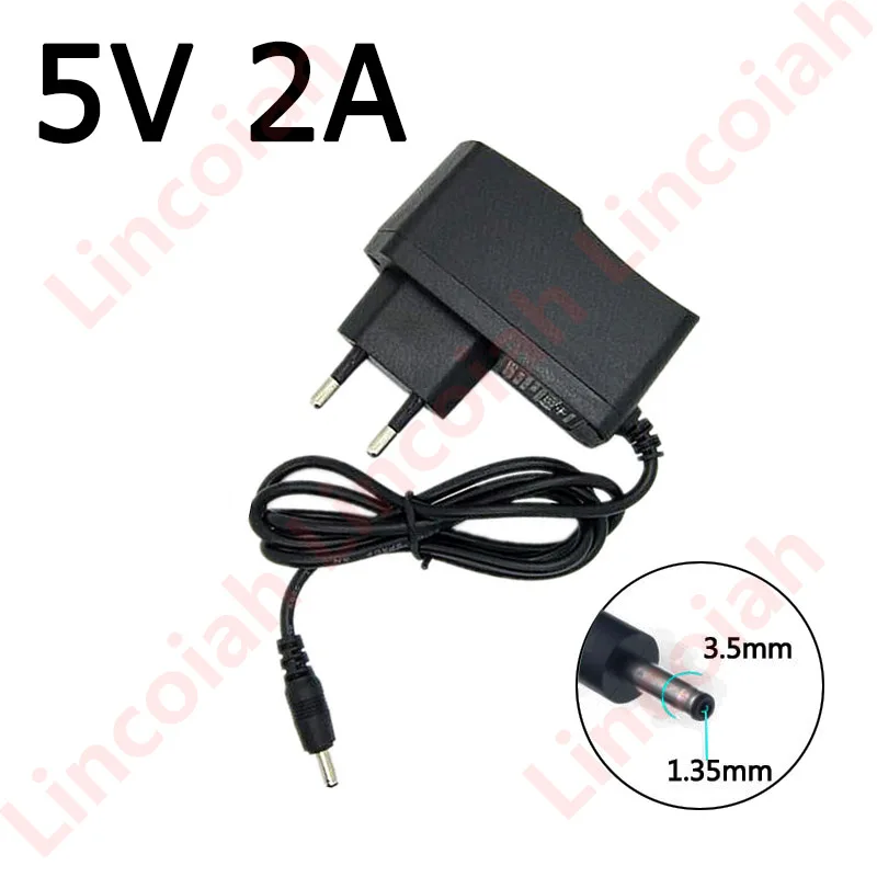 

1Pcs DC 5V 2A Power Adapter AC 100-240V Wall Charger with DC 3.5mm*1.35mm Plug Power Supply charger for Foscam CCTV IP Camera