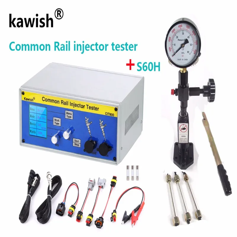 CR-CS60H Diesel Multifunction Injector 110V 220V Tester Diesel Common Rail Injector Tester Tool CIT800 S70H