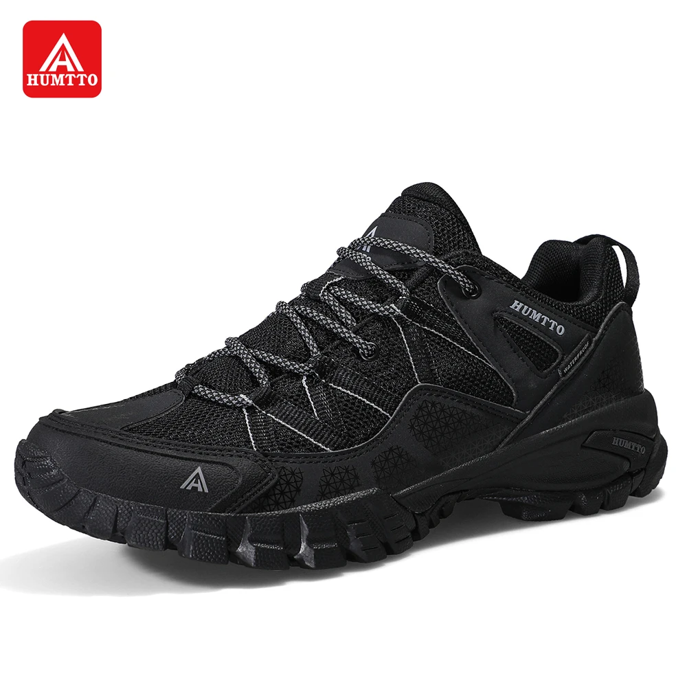 Humtto 2021 New Arrival Hiking Shoes Wear-resistant Outdoor Sport Men Shoes Lace-Up Mens Climbing Trekking Sneakers Summer Man