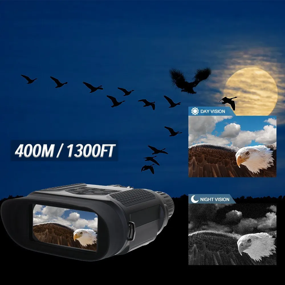 Night Vision Binocular High Definition Magnification Infrared Digital Scope With 4G TF Card Optical Decvice Large Screen