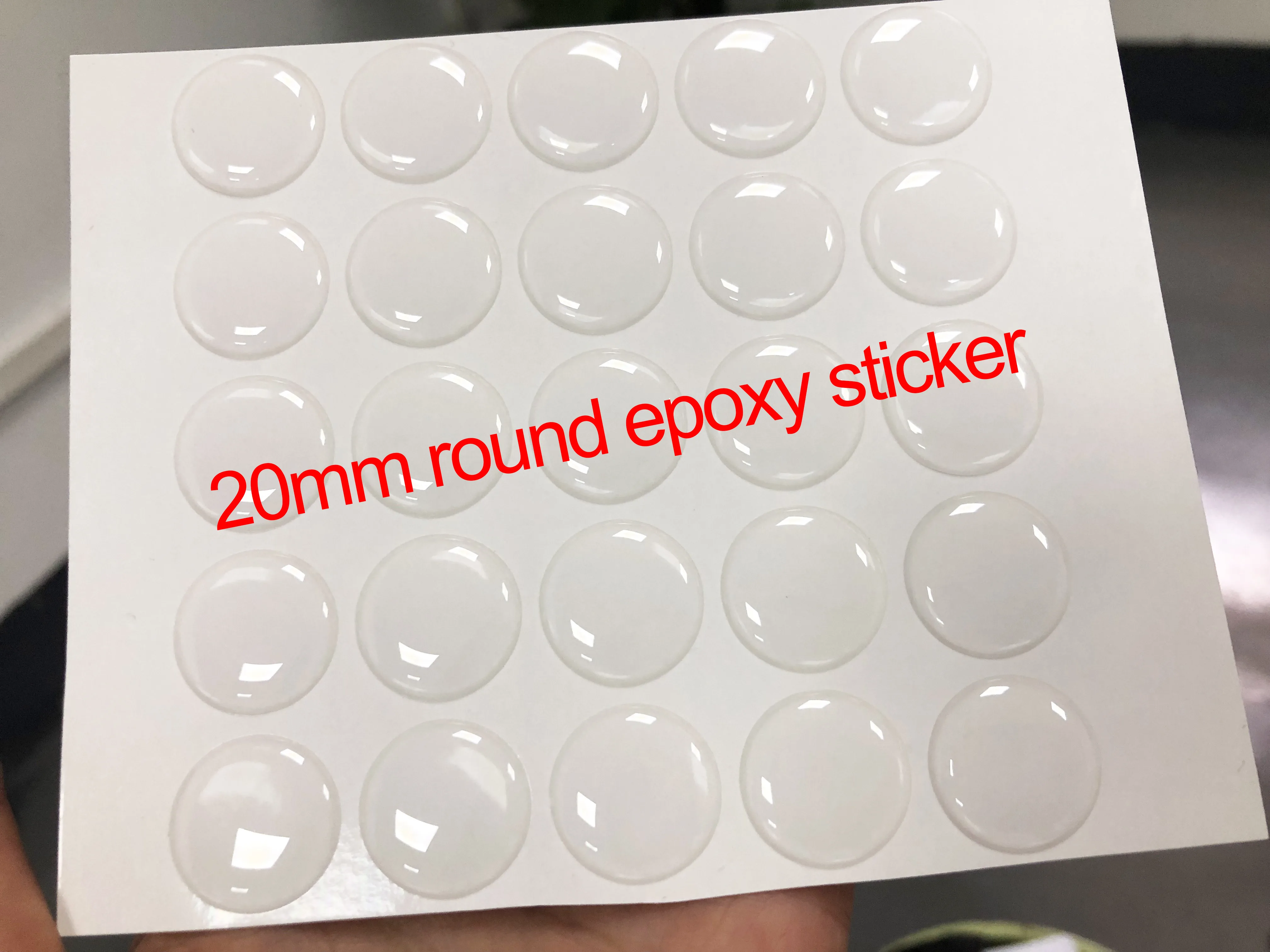 

500pcs Or 1000pcs 20MM 3D Clear Epoxy Stickers Circles Dome Adhesive Stickers Domed Cups For DIY Jewelry Making