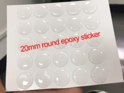 500 Pcs Of 1000 Pcs 20 Mm 3D Clear Epoxy Stickers Cirkels Dome Zelfklevende Stickers Koepelvormige Cups Voor Diy Sieraden maken