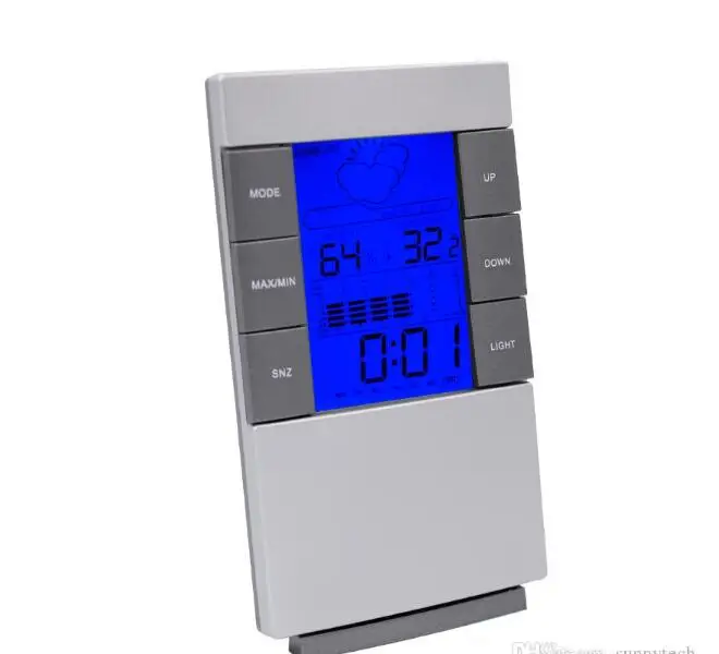 

New arrival Digital wireless LCD Thermometer Hygrometer Electronic Indoor Temperature Humidity Meter Clock Weather Station