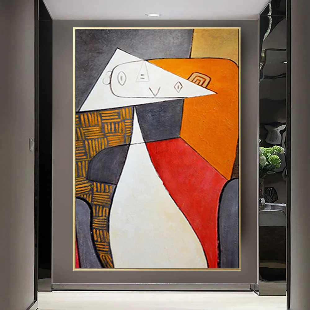 

Top Selling Famous Picasso Work Modern Pure Hand-Painted Canvas Pictures Sofa Wall Art For Home Living Room Decor Oil Painting