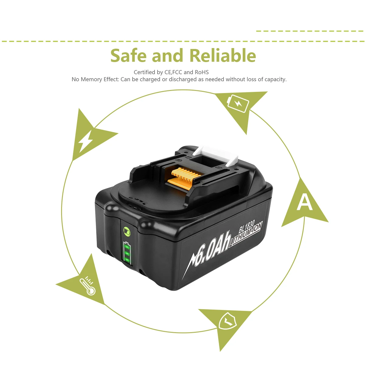 BL1860 6000MAh Sạc Lithium Ion Bateria Cho Makita 18V BL1830 BL1840 BL1850 BL1860B LXT 400 Pin Sạc 18V 14.4V