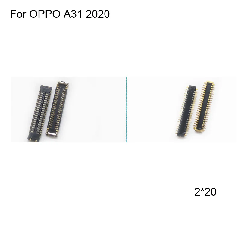 2PCS For OPPO A31 2020 FPC connector For OPPO A 31 2020 LCD display screen on motherboard mainboard On flex cable