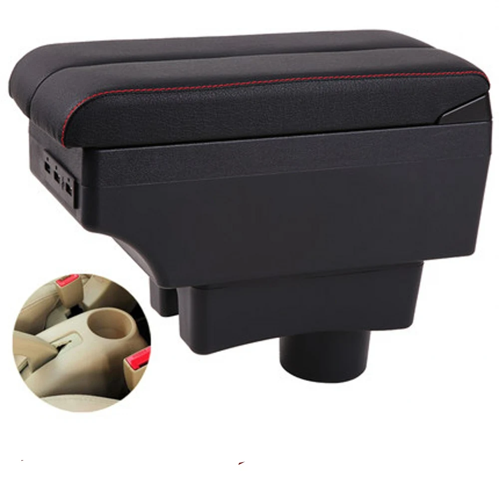 

For Chery A13 Celer fulwin armrest box central content box interior A13 Armrests Storage accessories part with USB