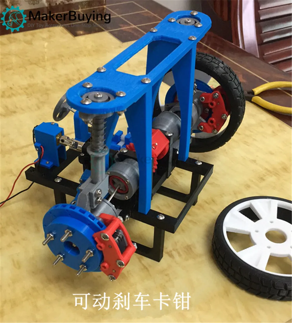 MacPherson vehicle steering differential axle shaft and other mechanical damping cage structure model 3D printing