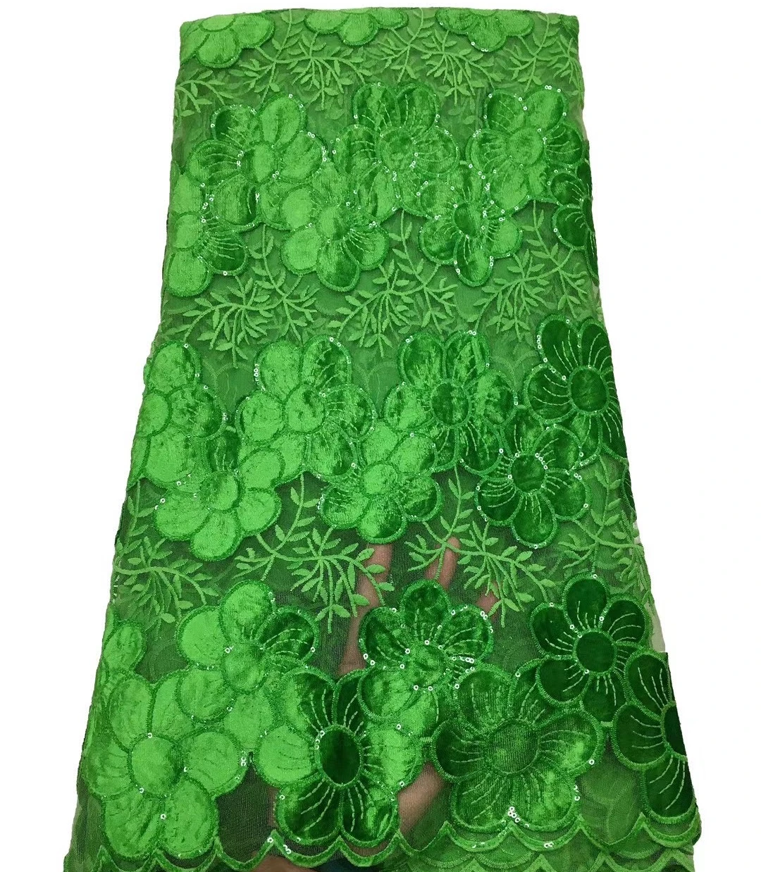 

Nigerian French Guipure Cord lace 2021 High Quality African Chemical tulle Lace Embroidery Flower Dress Sewing Material ML8738