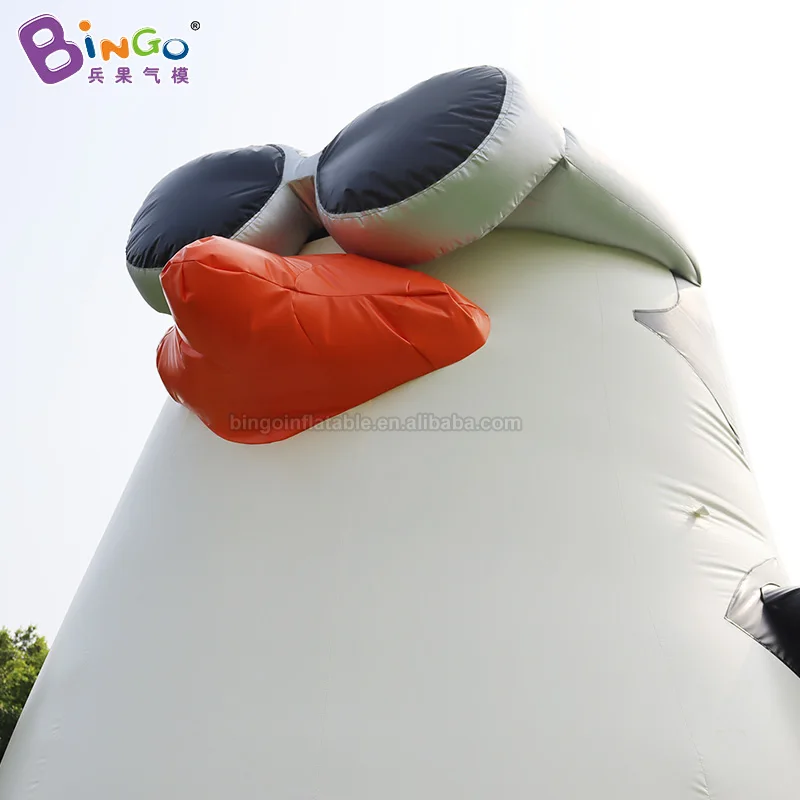 Cute Giant Inflatable Penguin Cartoon  Model for Kids Amusement Park Display Joyful Big Inflatable Penguin for Zoo Advertising