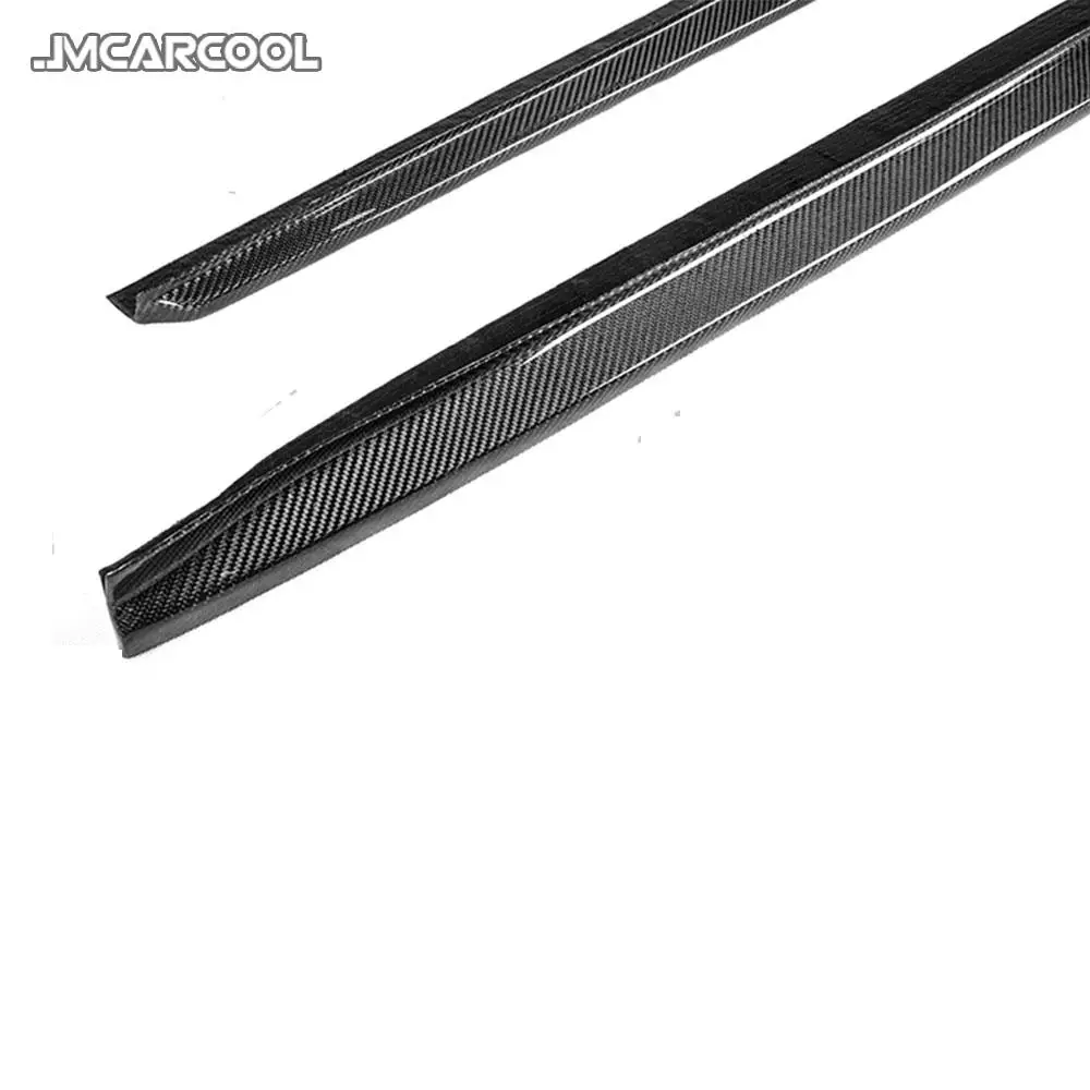 For BMW 5 Series F90 M5 G30 M Sport 2018 2019 Side Skirts Aprons Carbon Fiber Door Bottom Strips Car Styling