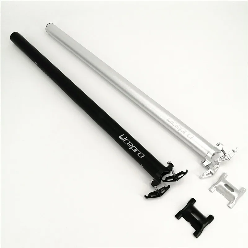 Litepro A71 Seat Post 31.8mm *600mm For Brompton Seatpost Aluminum Alloy 6061 Folding Bike Seat Tube Black Silver