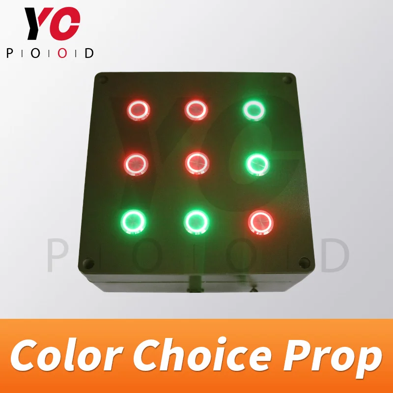 Escape Room Press Button Prop Color Choice Prop press buttons in correct color to open maglock