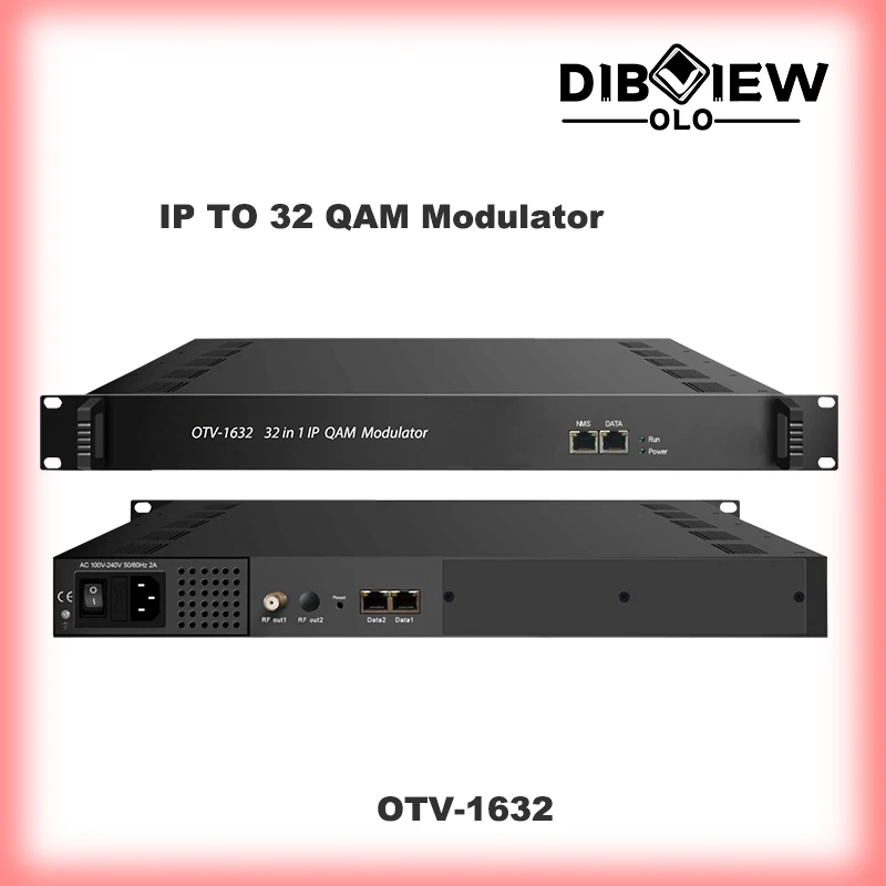 OTV-1632 Dibviewolo 32 in 1 CATV Digital Headend IP TO DVB-C RF QAM Modulator