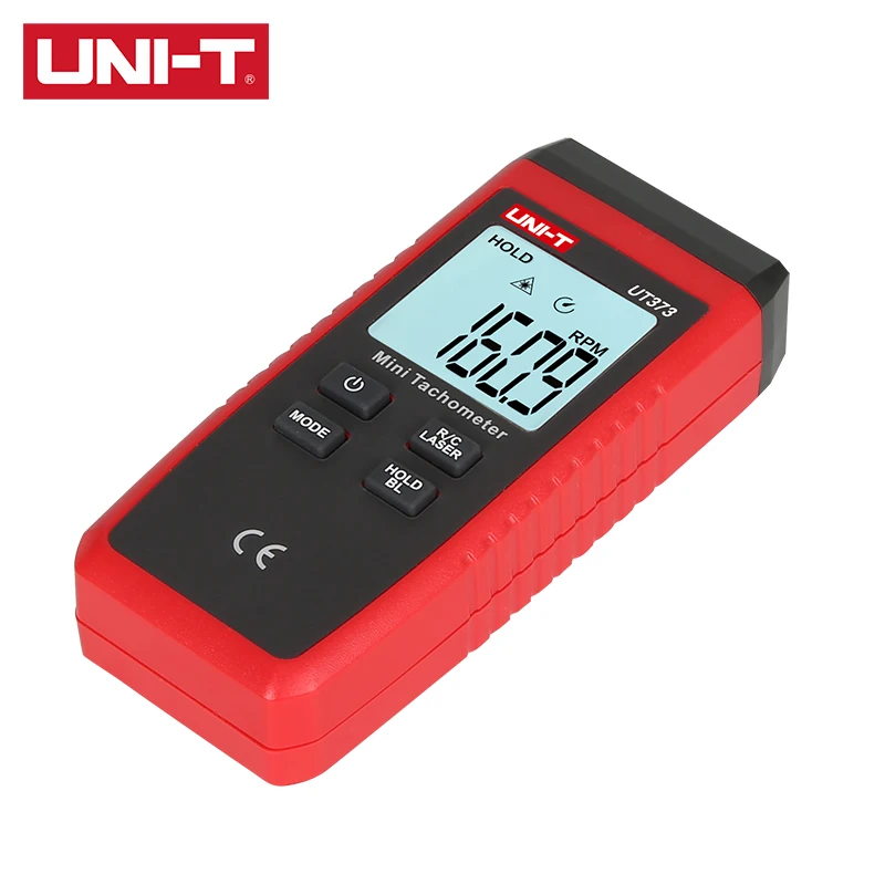 UNI-T Digital Non-contact Tachometer UT373 Mini Digital Laser Tachometer Non-Contact Tachometer RPM Range 10-99999RPM