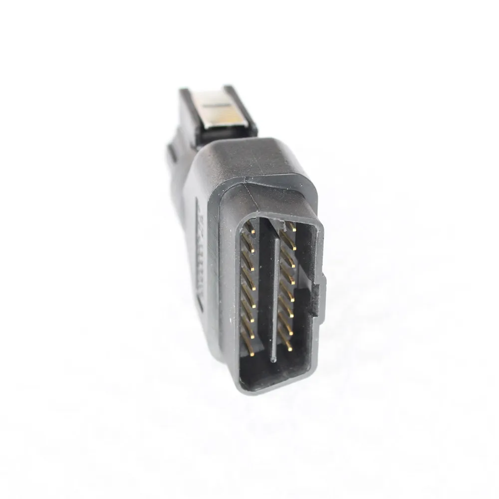 Acheheng T 16PIN OBDII Connector Adapter T Diagnostic Tool 16PIN OBD2 Connector OBD Plug for Vetronix T 2 Scanner