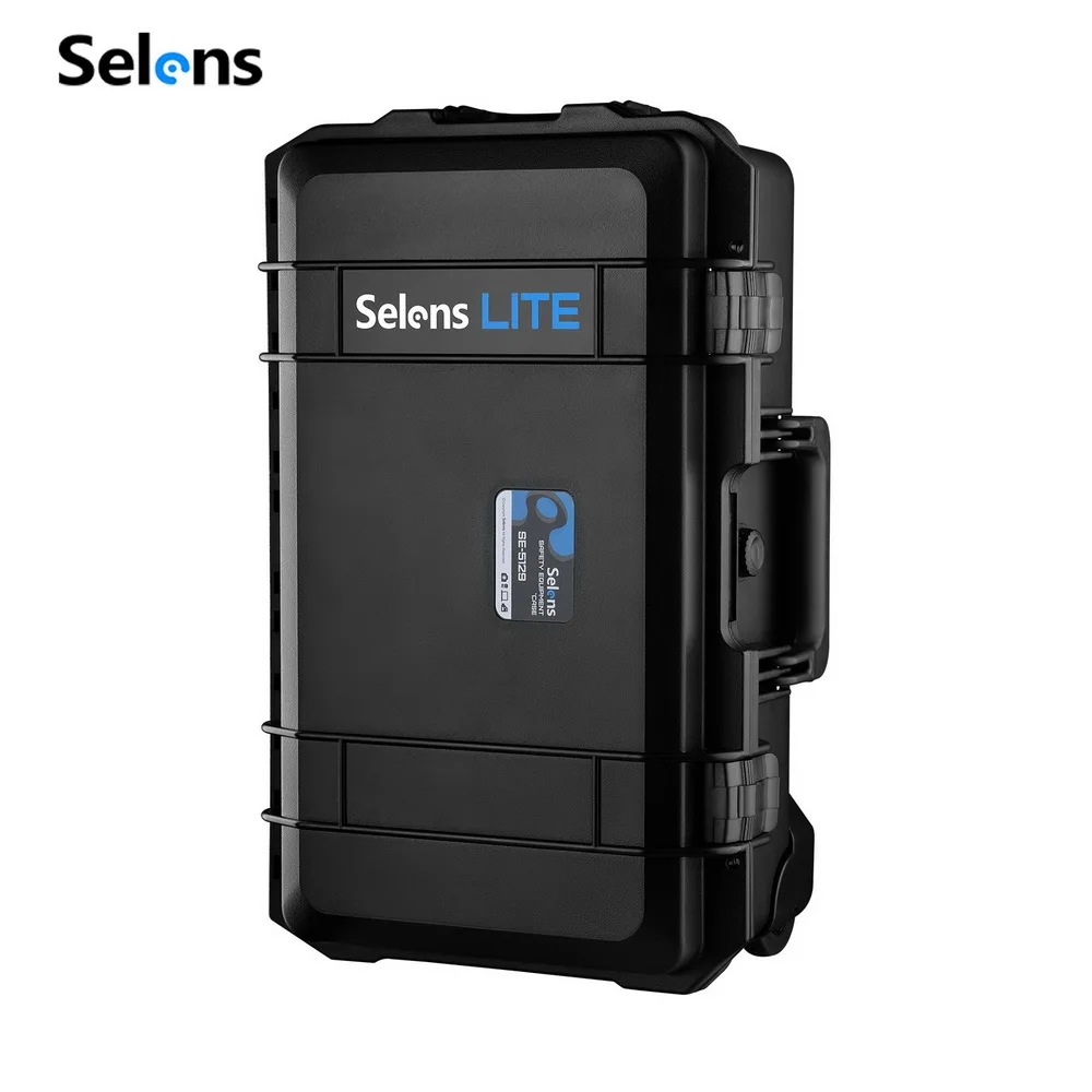 Selens Hard Case Professional Safety Protection Toolbox Draw Bar Box With Wheels Waterproof Photography Safety Storage Box