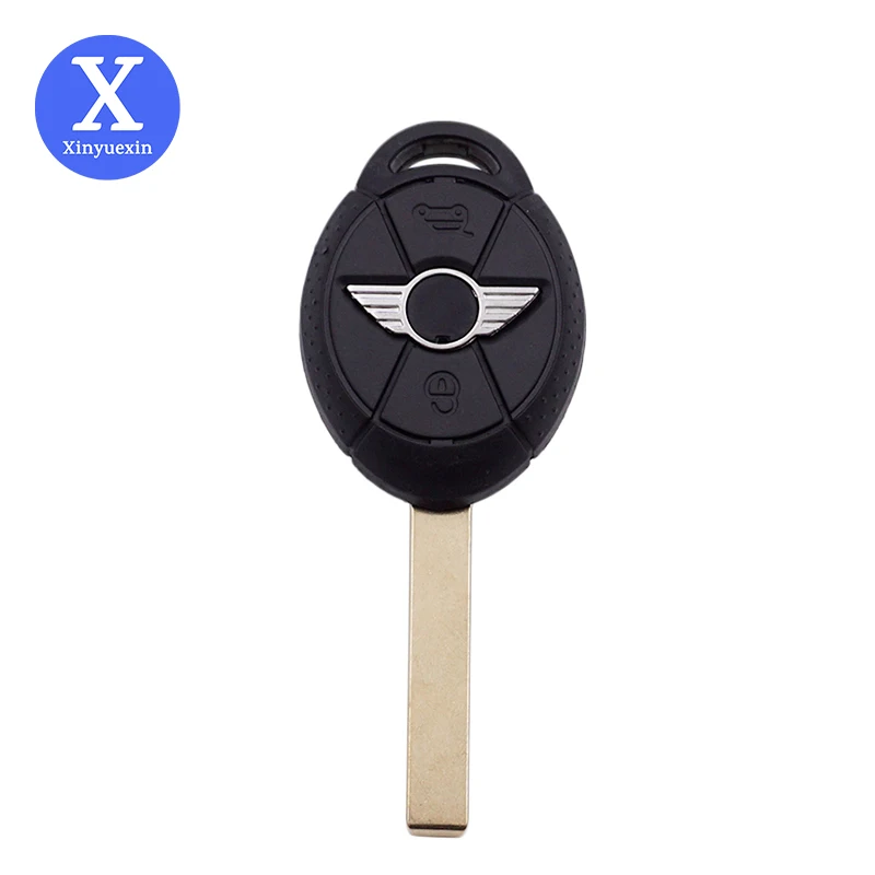 Xinyuexin 3 Buttons Remote Car Key Replacement Shell Case Fob Fit for BMW Mini Cooper S R50 R53 Blank Car Key High Quality