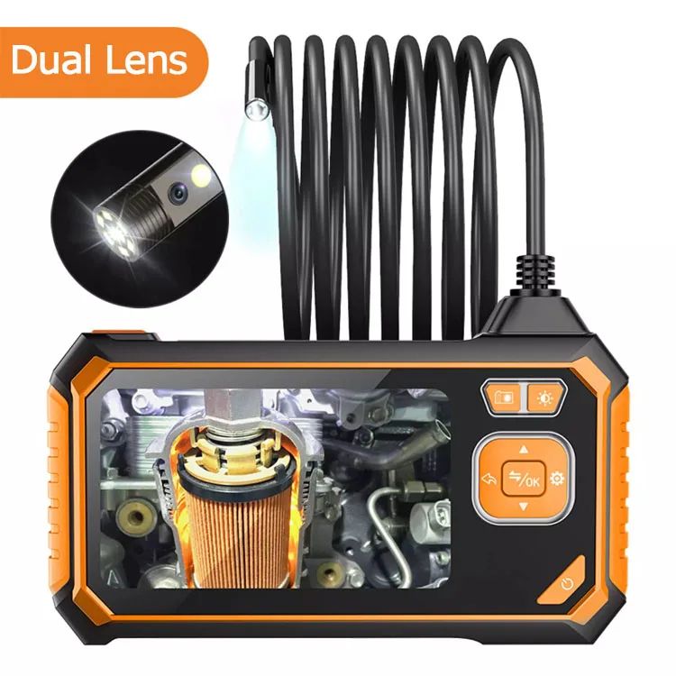 

Industrial Endoscope Dual Lens 113-2 Model 1080P HD 5M Hard Wire 4.3 Inch Screen Endoscope