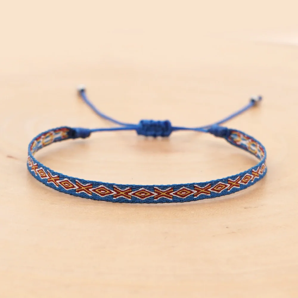 Go2Boho Braided Bracelet Weave Bracelets For Women Boho Jewelry Ethnic Pattern Pulseras Mujer Moda 2020 Female Jewellery