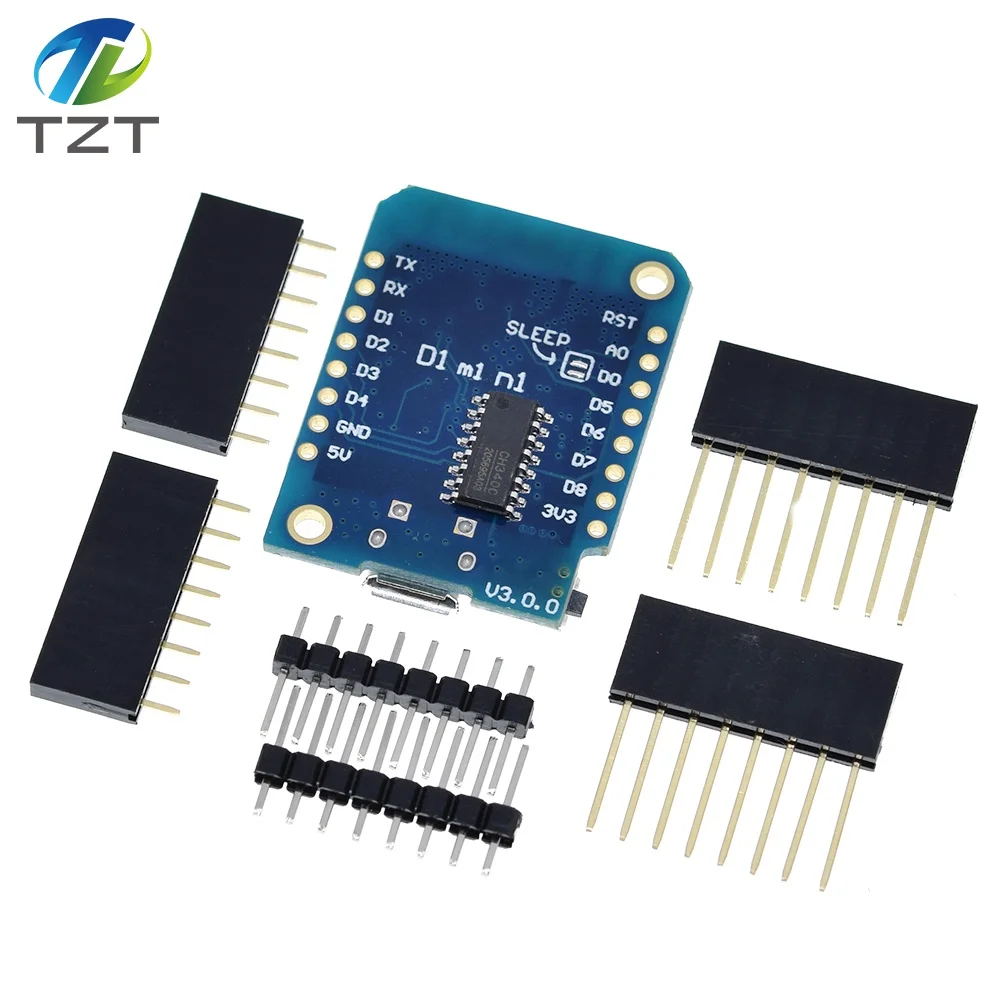 WeMos D1 Mini Pro V3.0 NodeMcu TZT 4 MB/16 MB Bytes Lua WIFI Internet of Things Entwicklungsboard basierend auf ESP8266 CH340G Nodemcu V2 – Detail 26