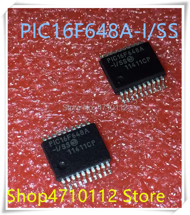 

NEW 10PCS/LOT PIC16F648A-I/SS PIC16F648A PIC16F648 16F648A SSOP-20 IC