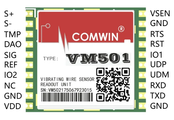 Vibrating Wire Acquisition Vibrating Wire Reading Module VM501 Embedded Plug-in Dual-purpose Measurement Vibrating Wire Sensor