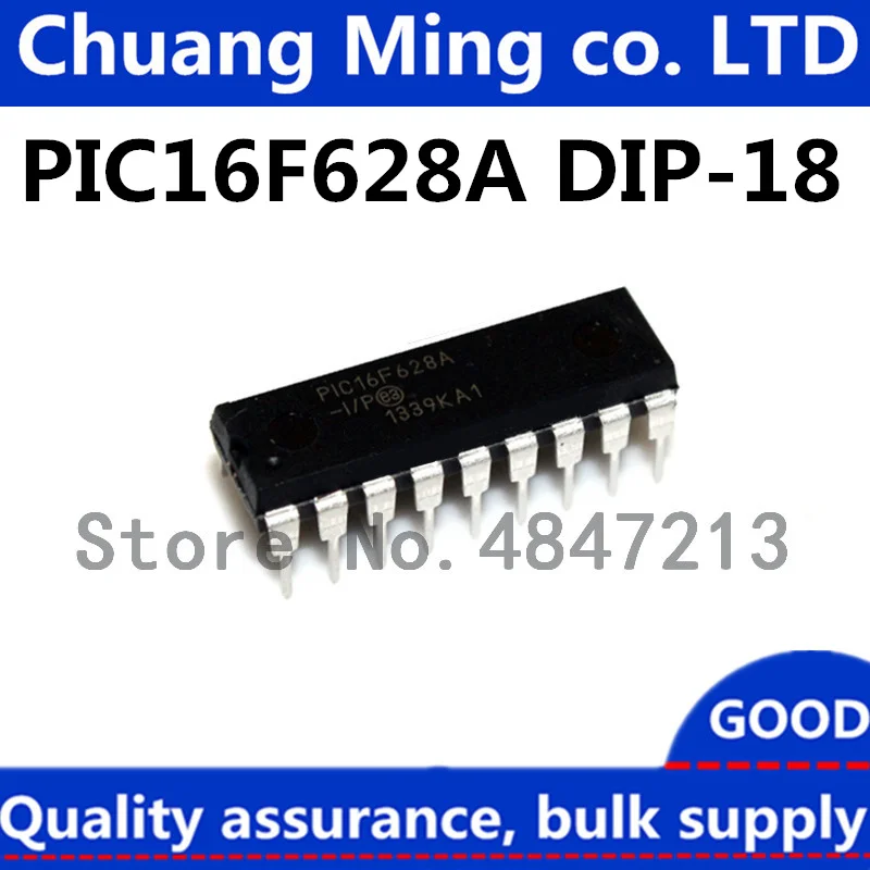 

10pcs/lot PIC16F628A-I/P PIC16F628AIP PIC16F628A 16F628A DIP18 IC in stock!