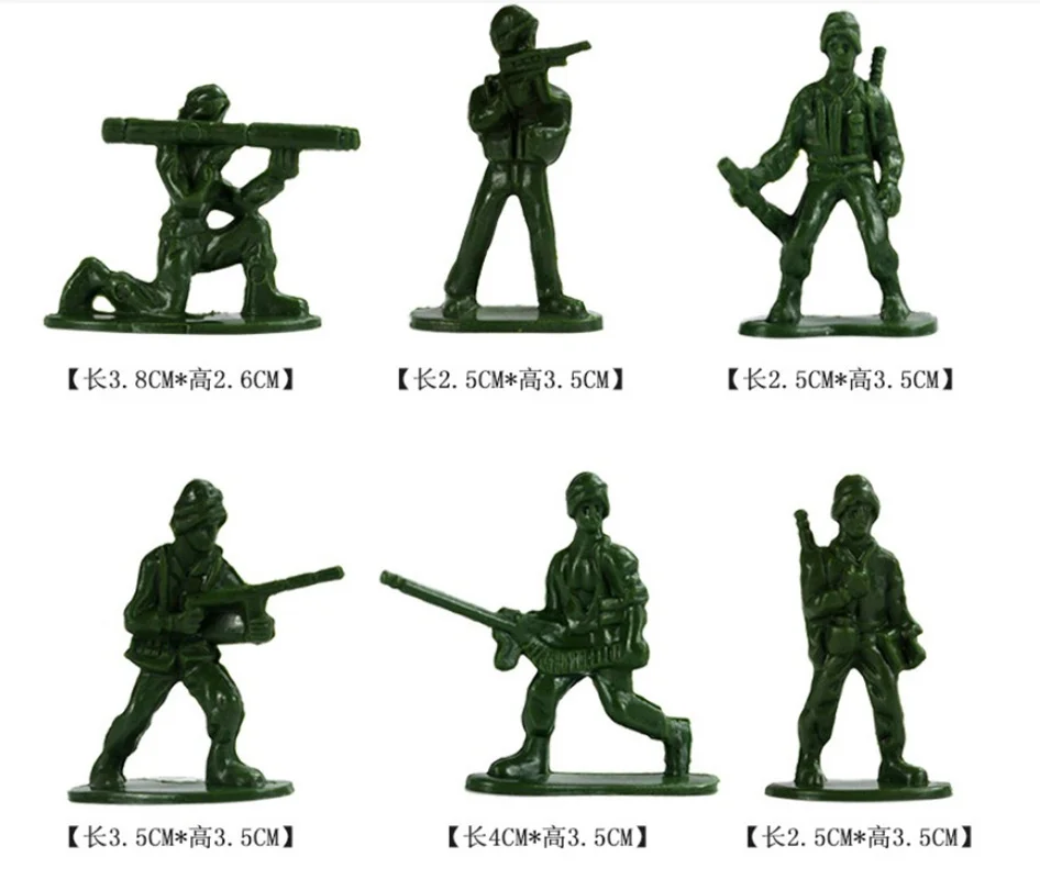 300 pçs 12 estilos de brinquedo soldado militar segunda guerra mundial modelo acessórios clássicos soldados militares figuras arma equipe conjunto crianças