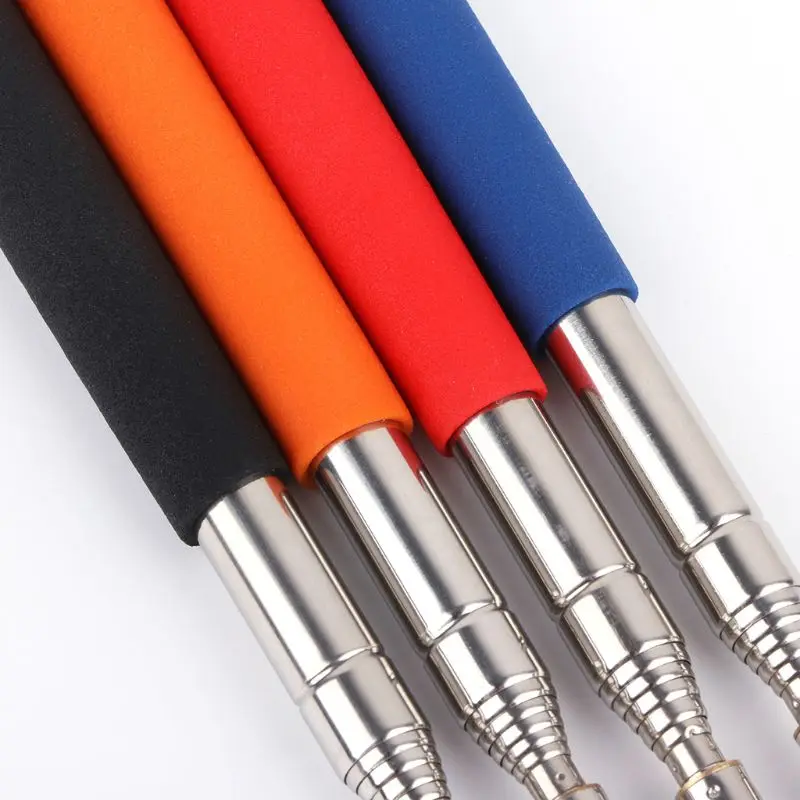 Professional Torch Whiteboard Pen Felt Head Stainless Steel Telescopic Teacher Pointer 1M Drop Shipping