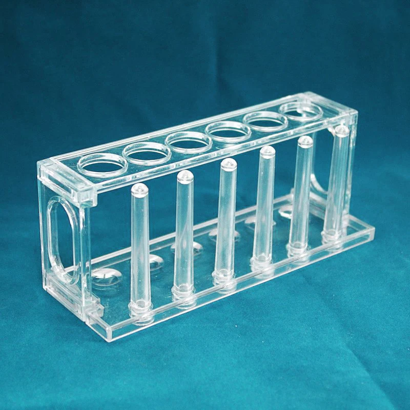 Plastic Clear 22mm Test Tube Rack 6/8 Holes Stand Holder Research Lab Test Tube Stand Shelf School Supply Lab Equipment