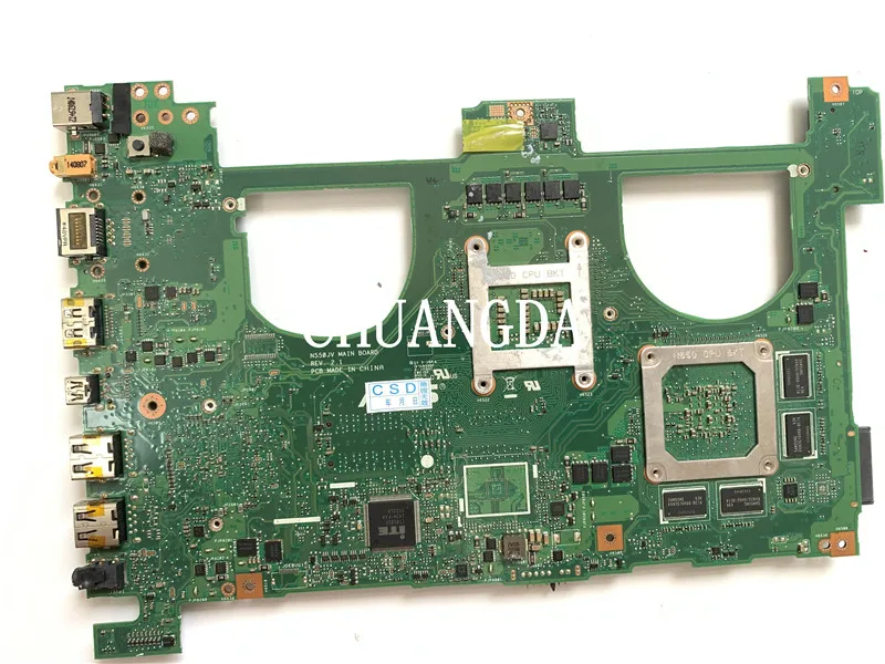 Imagem -04 - Placa-mãe do Portátil para Asus I74700hq Gt850m N550j N550jv Q550j N550jk G550jk Mainboard