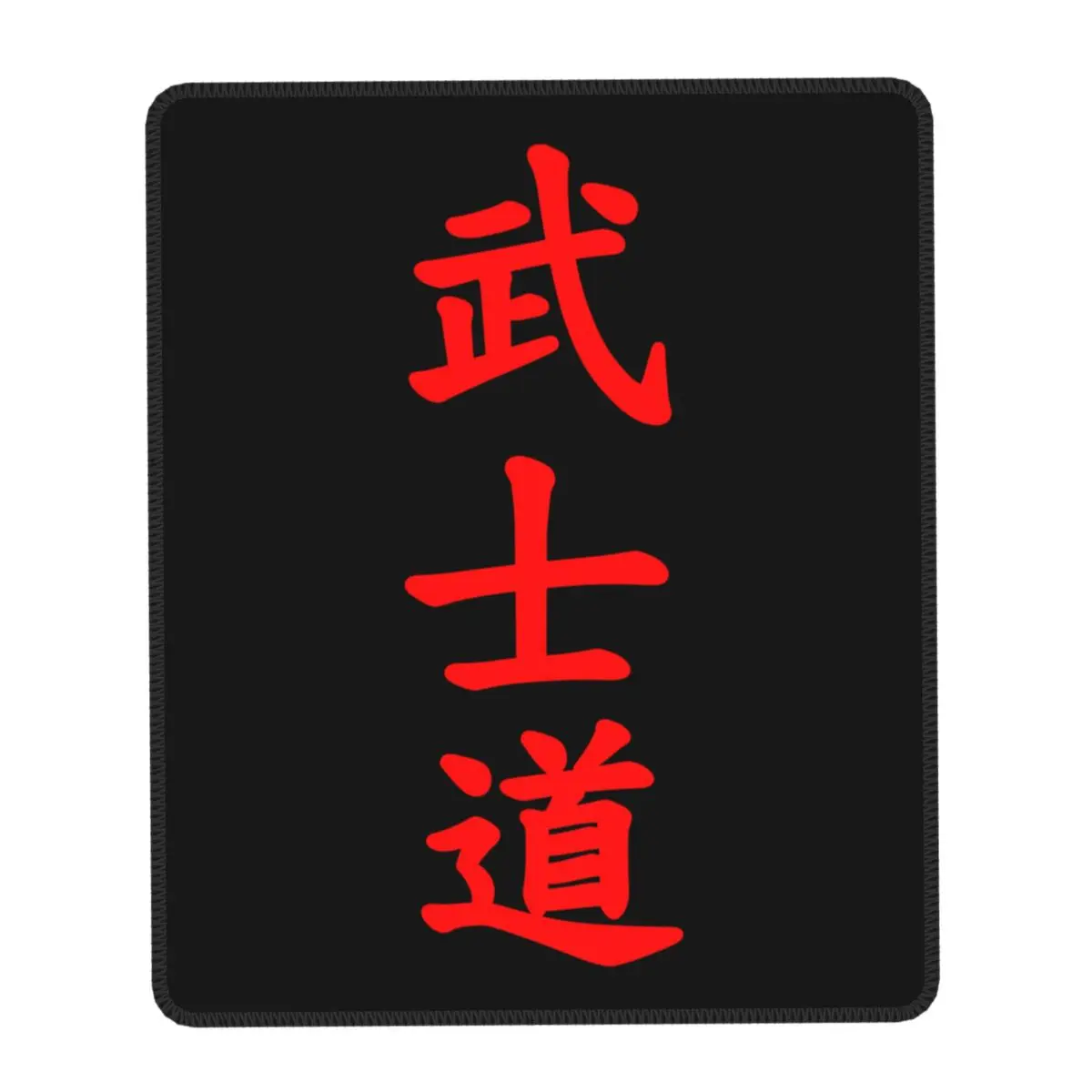 Bushido Kanji Mouse Pad Customized Anti-Slip Rubber Base Gaming Mousepad Accessories Japanese Warrior Samurai Office Laptop Mat