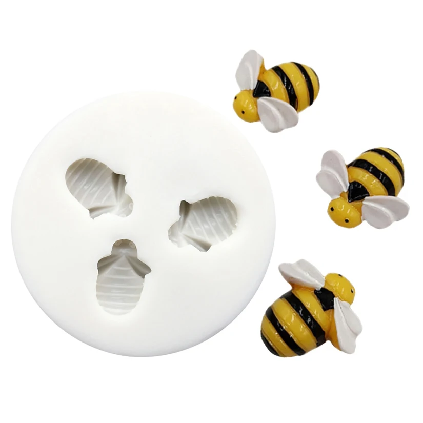 Bee Flower Silicone Mold Fondant Cake Chocolate Candy Jello Silicone Decorating Tools