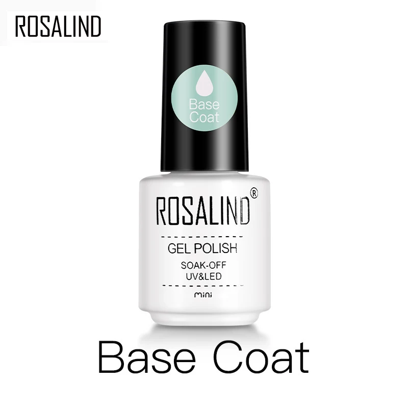 

Rosalind 7ML Base Coat Protect color coat Manicure Almost Flavorless Needed UV LED Nail Cured Long Lasting Soak Off Gel Polish