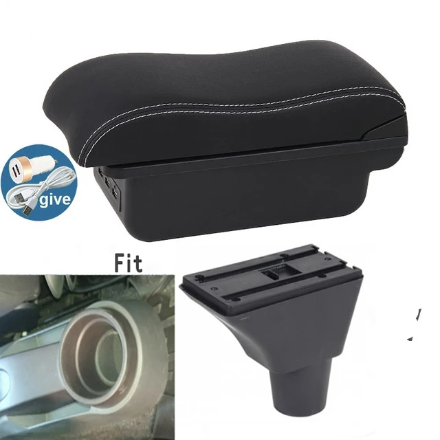 For Seat Ibiza Armrest Box Arm Elbow Rest Center Console Storage Case Modification Accessories with Cup Holder USB Port image 3