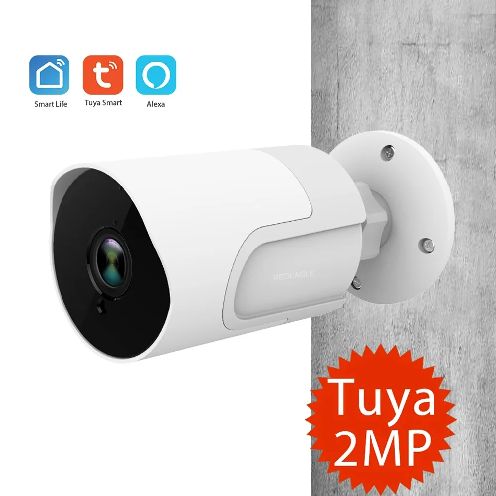 

Tuya 2MP WiFi HD 1080P CCTV Wireless Security Camera Outdoor Weatherproof Day Night Two Way Audio Smart Life APP