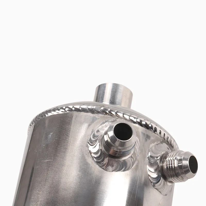 Universal Polished Alloy Aluminum 1.5L Fuel Surge Tank AN fittings mirror polished