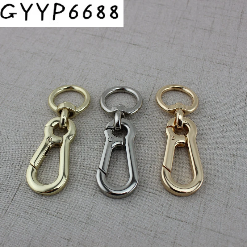 2pcs 20pcs 20mm Chrome Handbag Twist Lock Plating Metal Swivel Thicken Snap Hook Bag Hardware Buckle Purse Hook Swivel Snap Hook