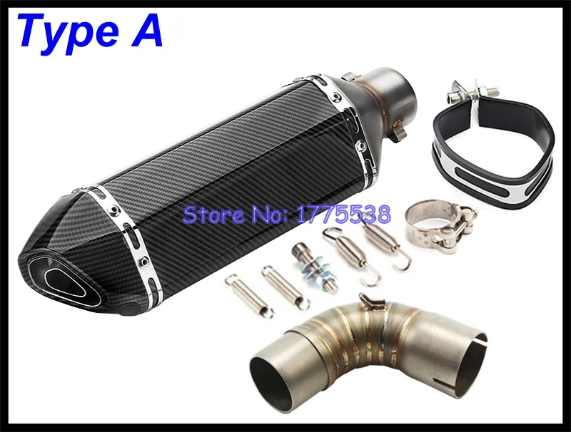 For Honda CB1000R 2008-2016 Motorcycle Exhaust Middle Link Pipe Escape Moto Muffler Pot Connect Pipe