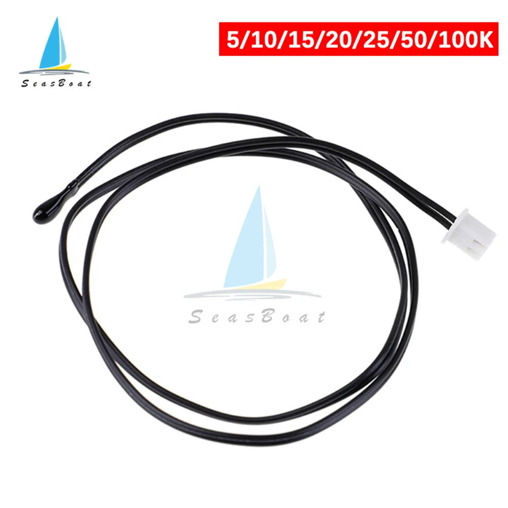 1M Waterproof Temperature Thermal Thermistor NTC 5K 10K 15K 20K 25K 50K 100K Probe Sensor Wire for Temperature Controller