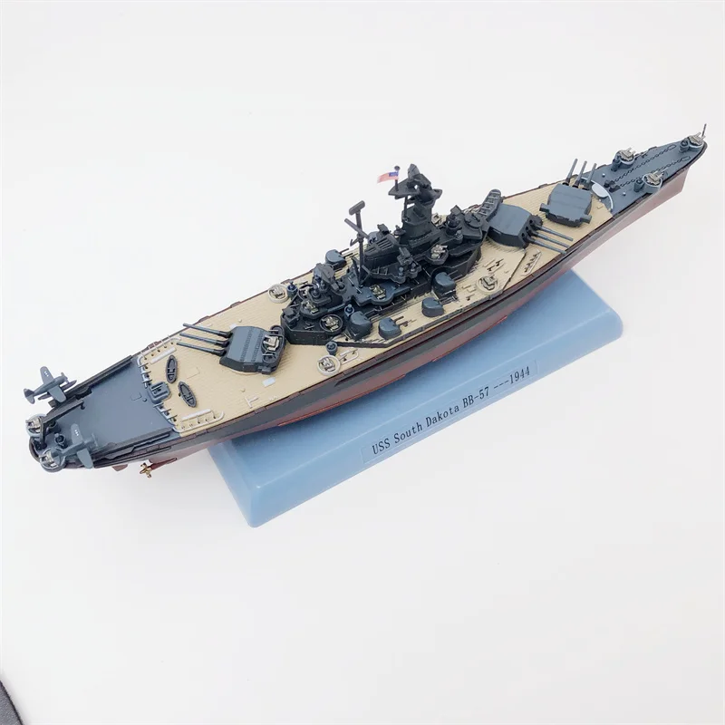 

Diecast 1:1000 Scale World War II USS South Dakota Battleship Warship Model Alloy Decoration Collection Display Toys