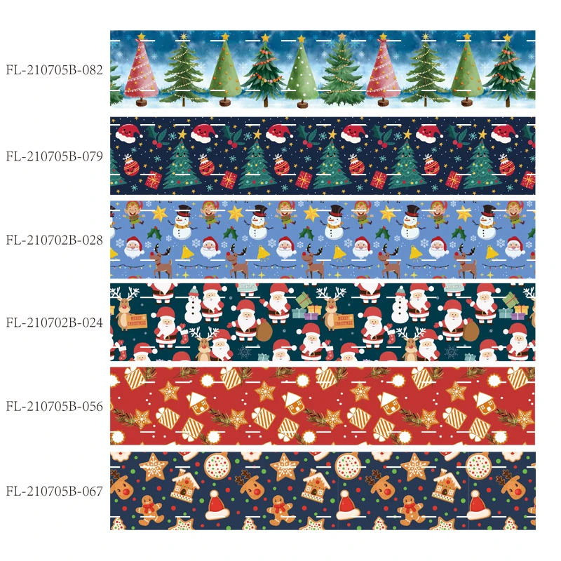 Christmas Decoration snowman and santa printed grosgrain ribbon celebrate ribbons (50 yards/lot) 22mm 25mm 38mm