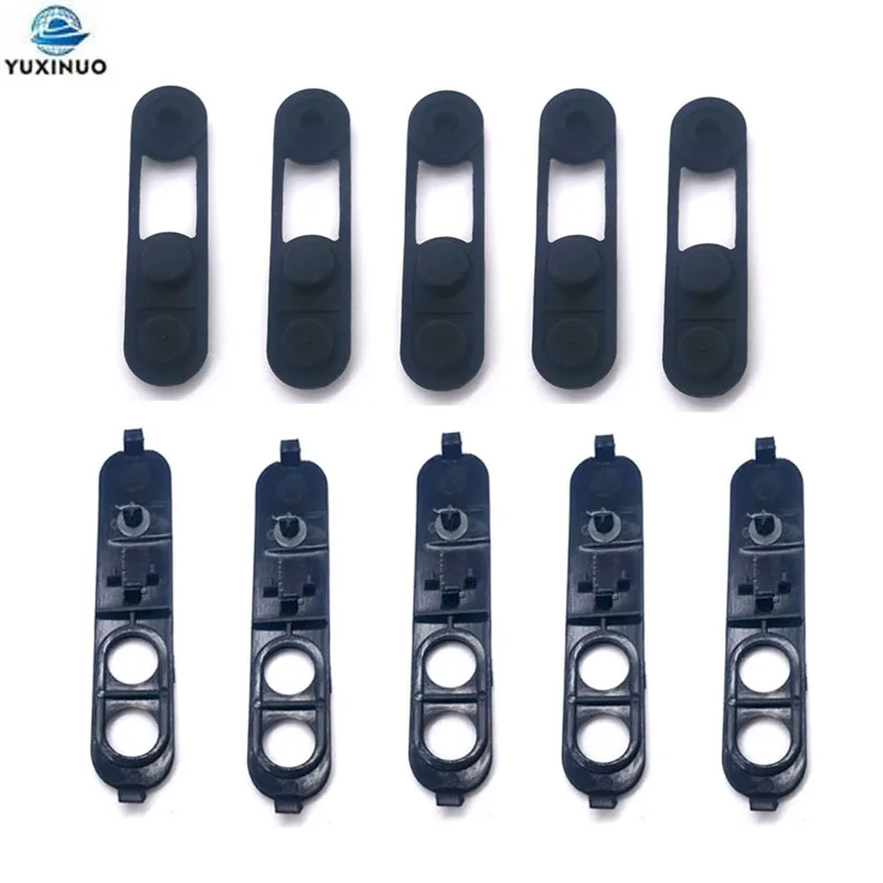 5 Pair/Lot PTT Button Lock with PTT Rubber Key for Motorola XIR P3688 DEP450 DP1400 etc Radio Walkie Talkie Repair Kits