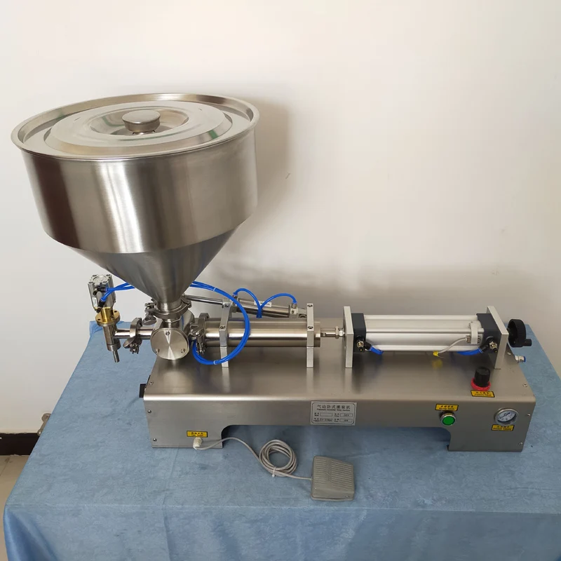 

Single Head Paste Filling Machine Gel Pneumatic Piston Heating Stirring Type Filling Machine