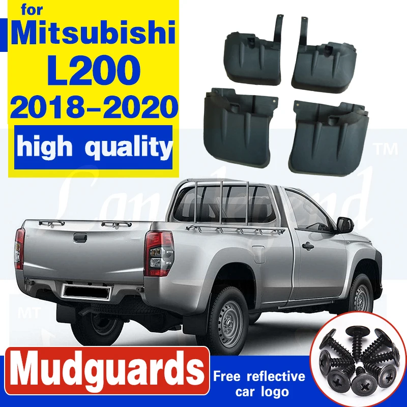 mud flap template for MITSUBISHI L200 2018-2020 Car Mud Flaps Mud Flap Mudguards Fender 2019 Accessories