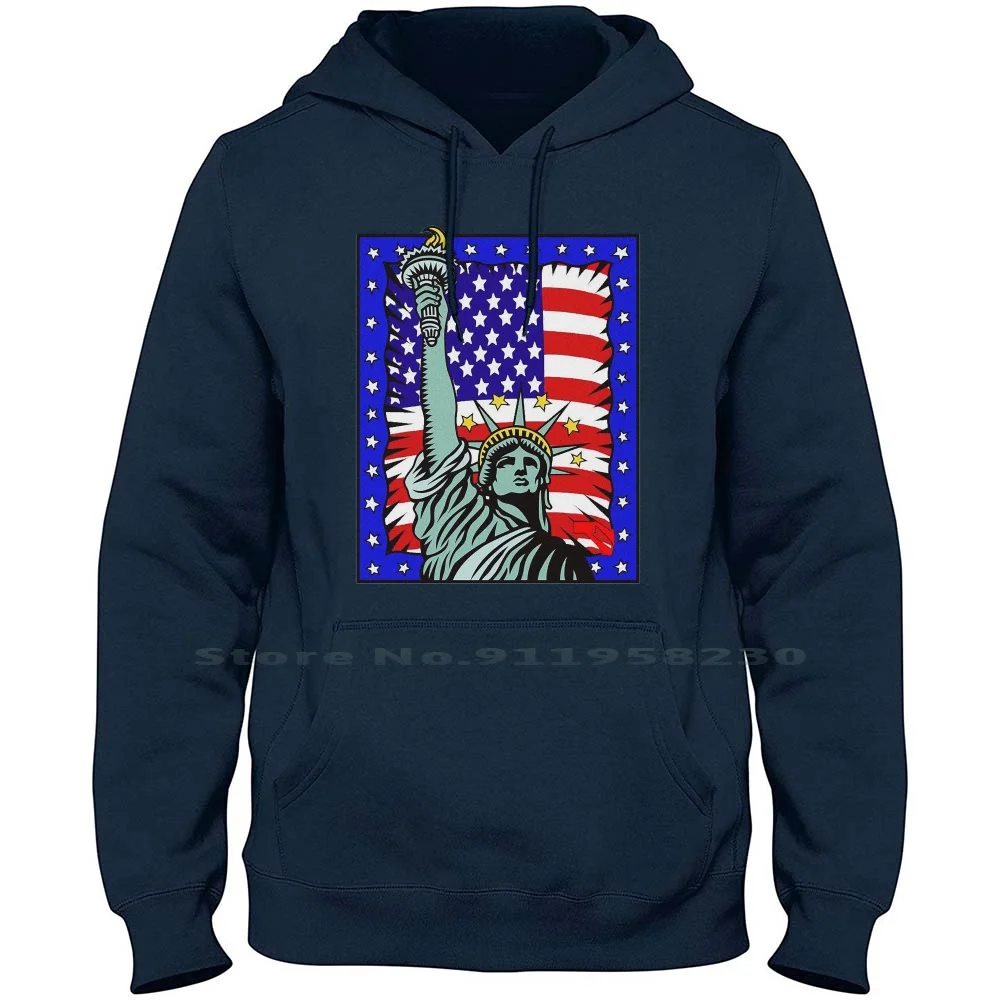 

American Patriotic Hoodie Sweater 6XL Big Size Cotton United States American Patriot States Trio Teen Riot Eric City Usa Tri