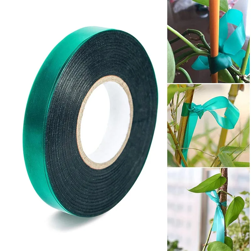 Plant Stretch Tie Tape Multi-Purpose Reusable Flower Plant Fixing Band for Garden Courtyard Greenhouse