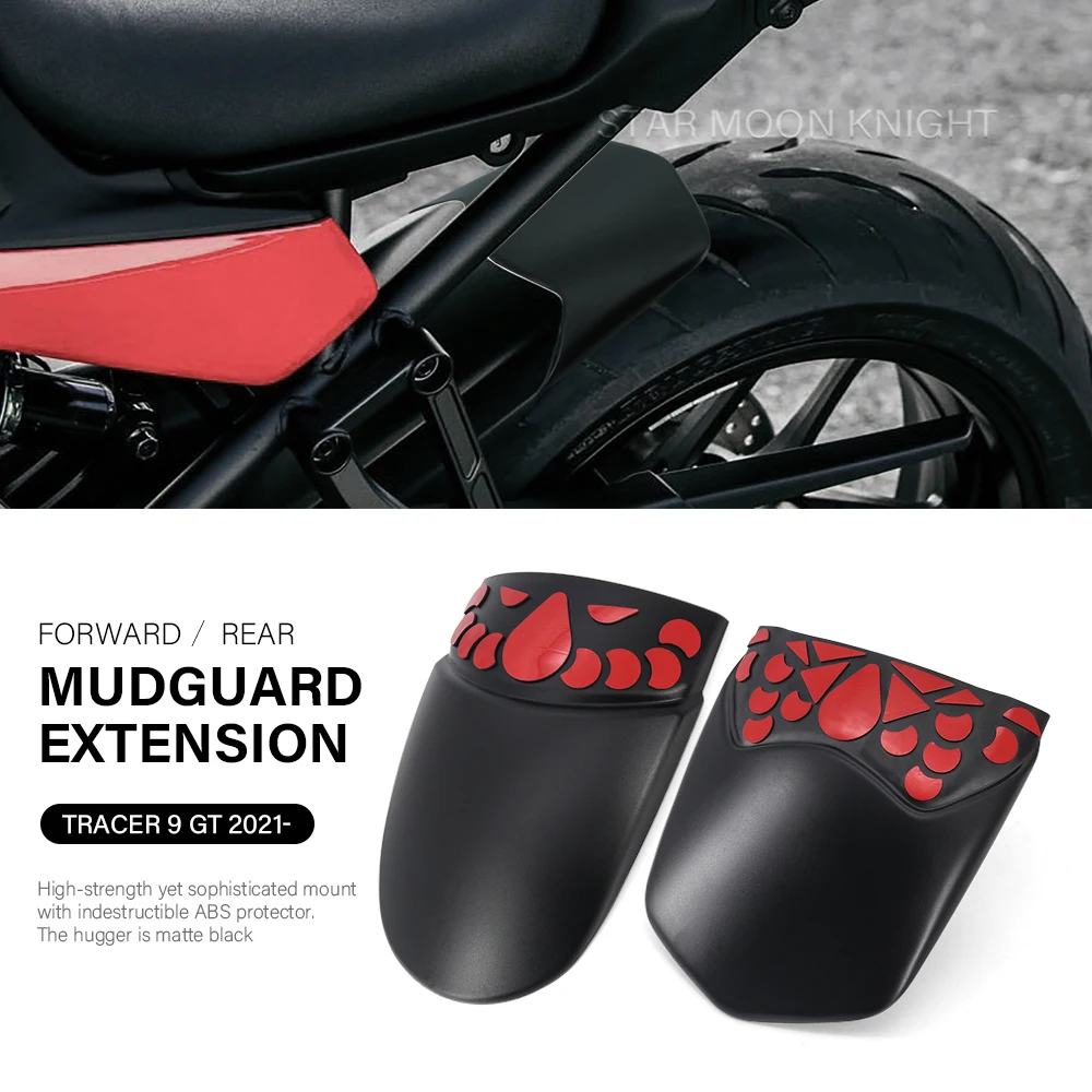 Motorcycle Accessories Front Mudguard Fender Rear Extender Hugger Extension For Yamaha Tracer 9 GT Tracer9 2021 2022 -