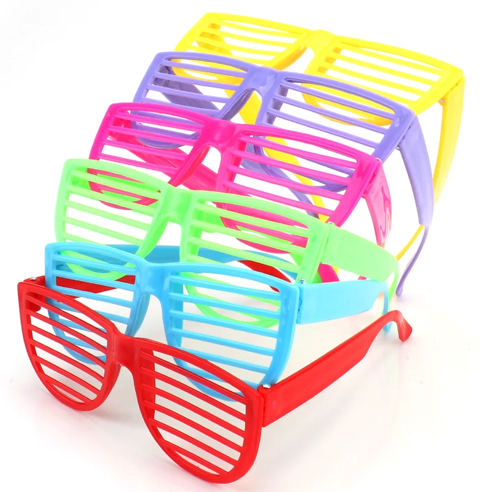 36PCS Plastic Toy Glasses for Kids Party Favors Shutter Shades Glasses Sunglasses Mixed Color for Kids Birthday Gifts